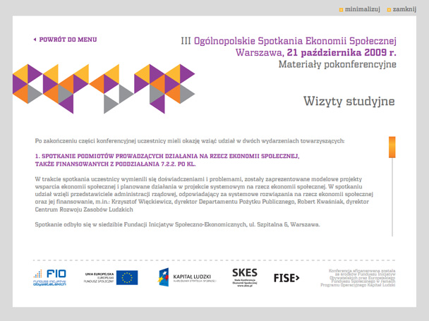 III Ogólnopolskie Spotkanie Ekonomii Społecznej